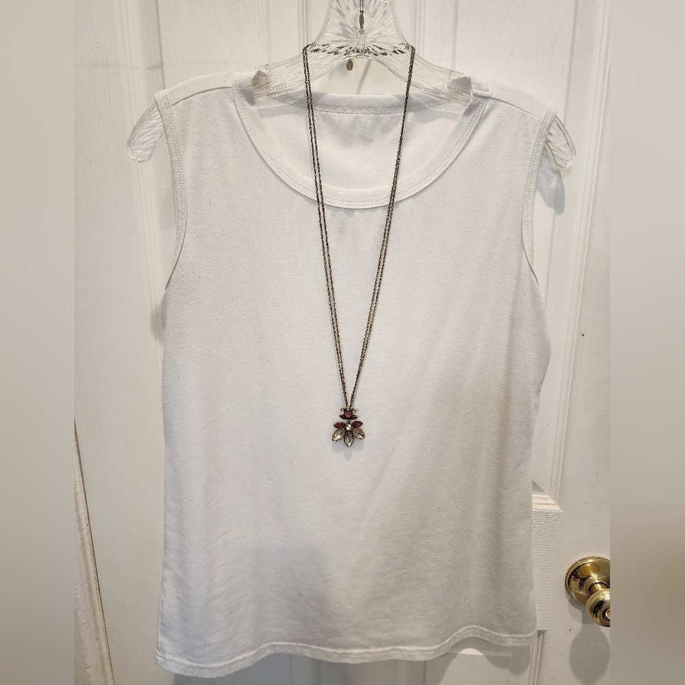 Loft Rhinestone Pendant Necklace - Picture 2 of 6